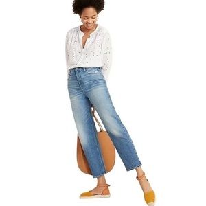 Old Navy High Rise Loose Relaxed Daphne Jean Ankle Distressed 10